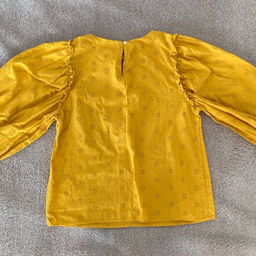 Universal Thread Yellow Eyelet Blouse